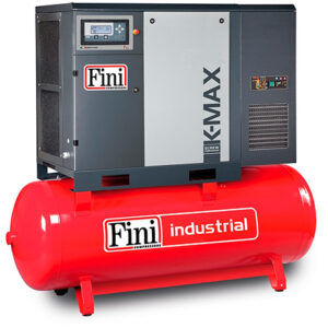 Compresor Tornillo 20 Cv. Fini Kmax 500 Lts. con secador